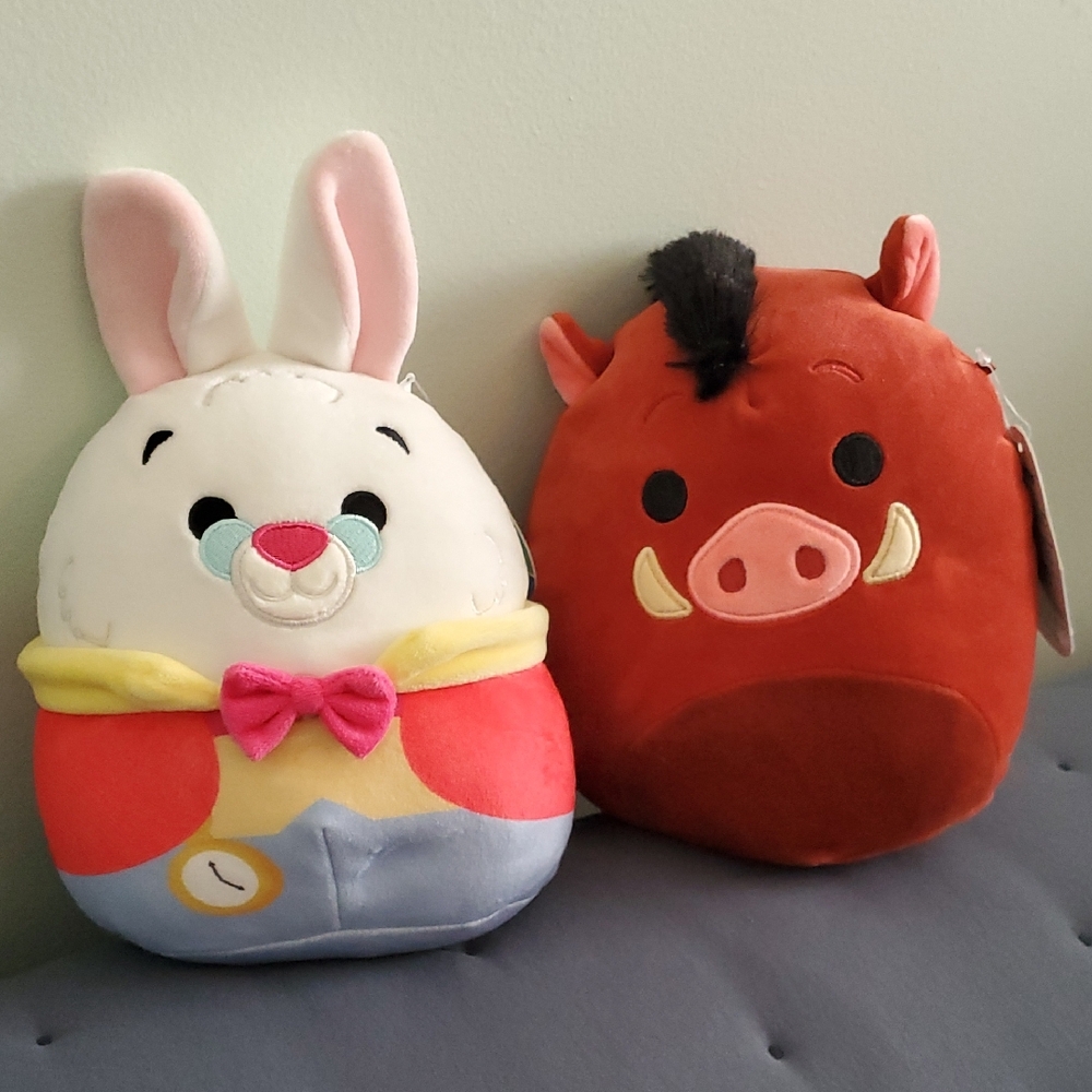 Disney Squishmallows Pumbaa And White Rabbit